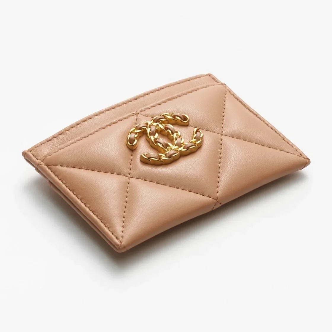 Chanel 19 Card Holder Dark Beige / Chanel 19 Card Holder Dark Beige /