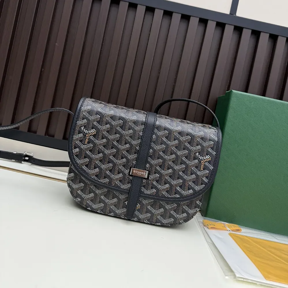 Goyard Belvedere Mm Bag for Unisex in Black Goyard Belvedere Mm Bag for Unisex in Black