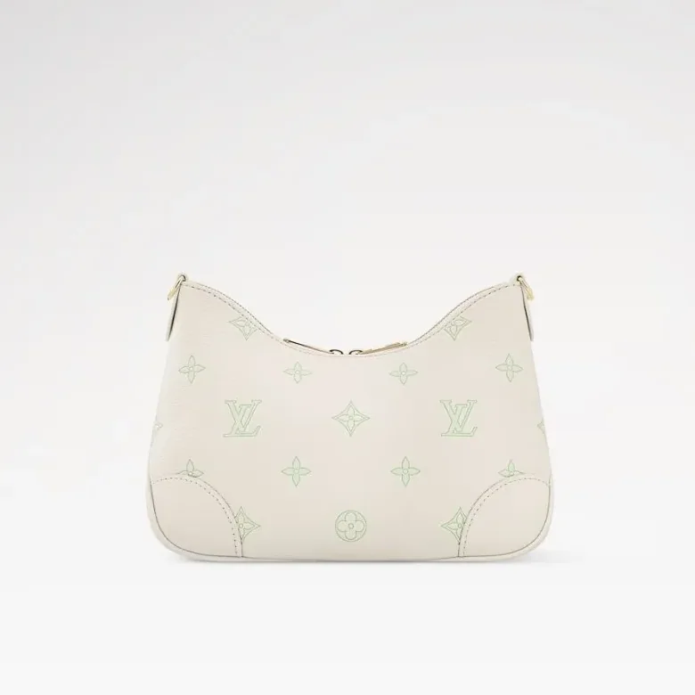 Louis Vuitton Boulogne PM Crossboy Bag / Milky White/ Green Gold Hardware