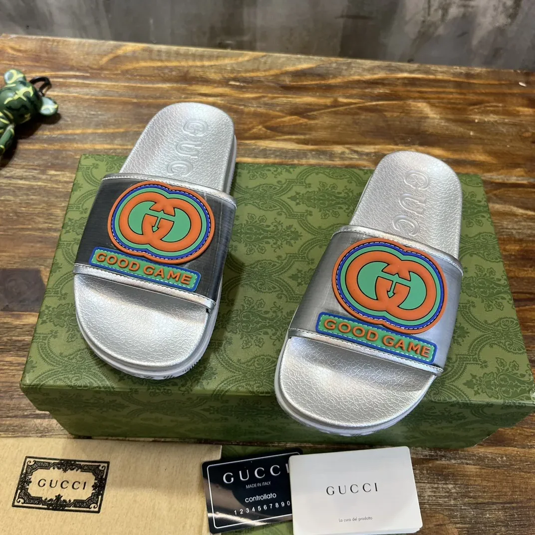 Gucci Good Game Slide Sandal Multicolor Gucci Good Game Slide Sandal Multicolor