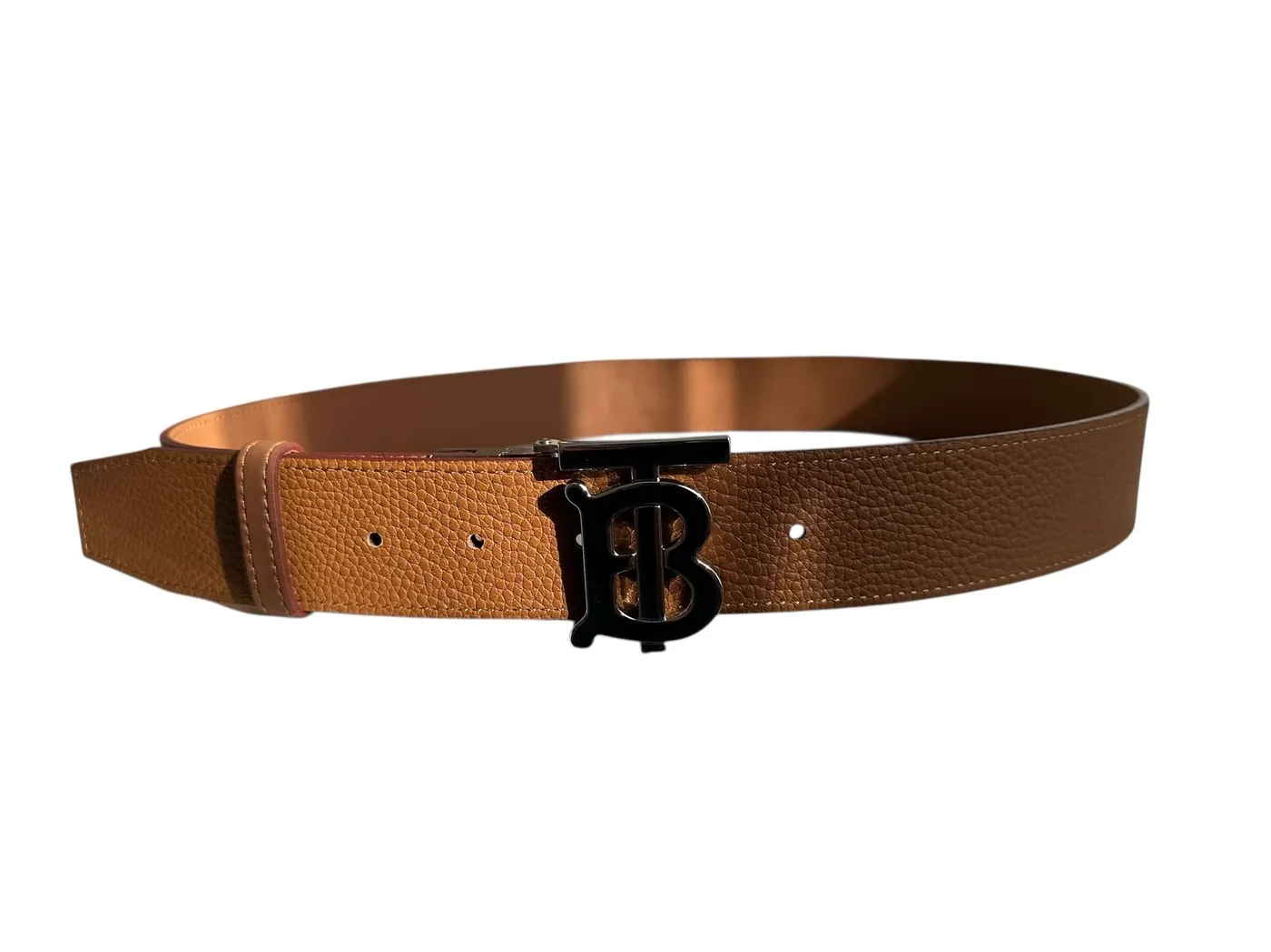 TB Brown Motif Leather Belt