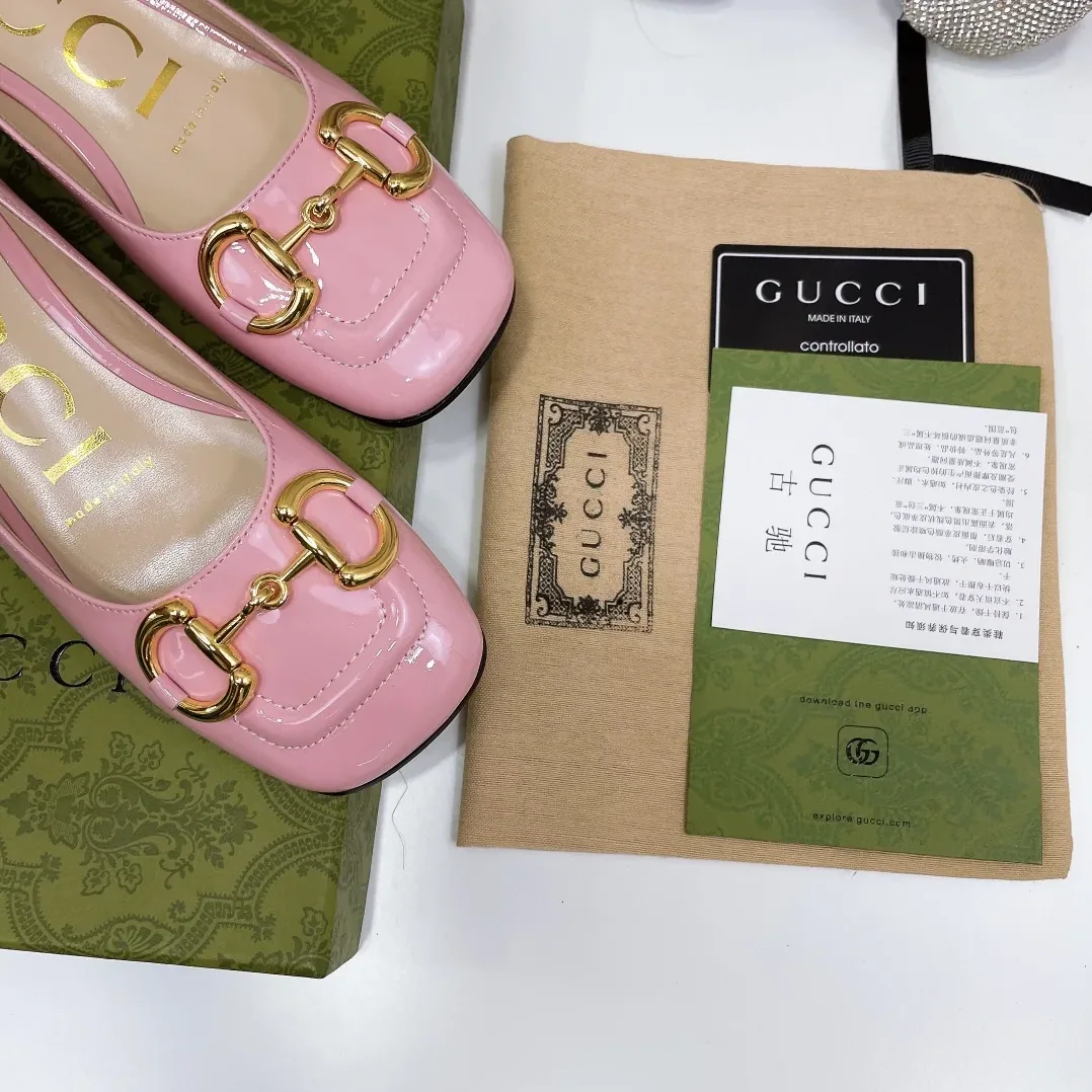 Gucci Ballet Flat With Horsebit Light Pink for Women