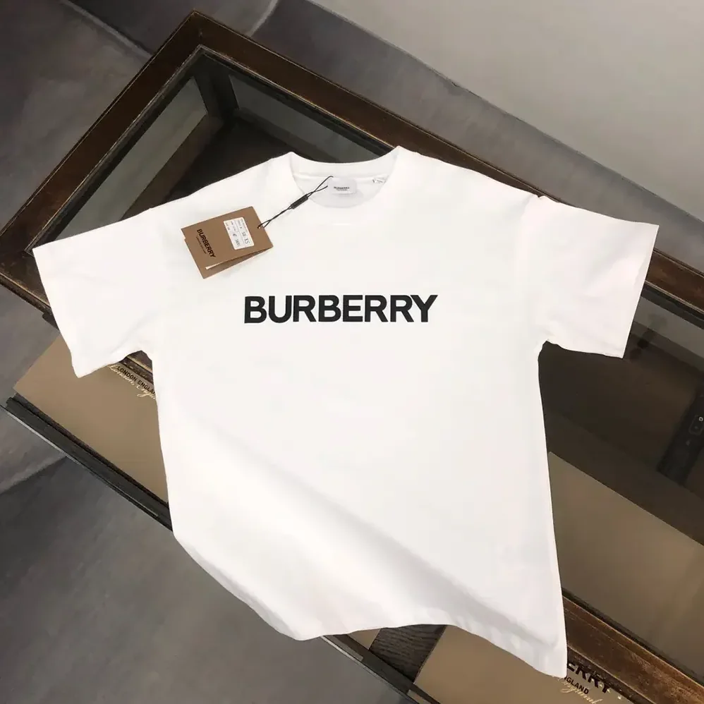 Burberry Logo Cotton T-shirt for Women in White