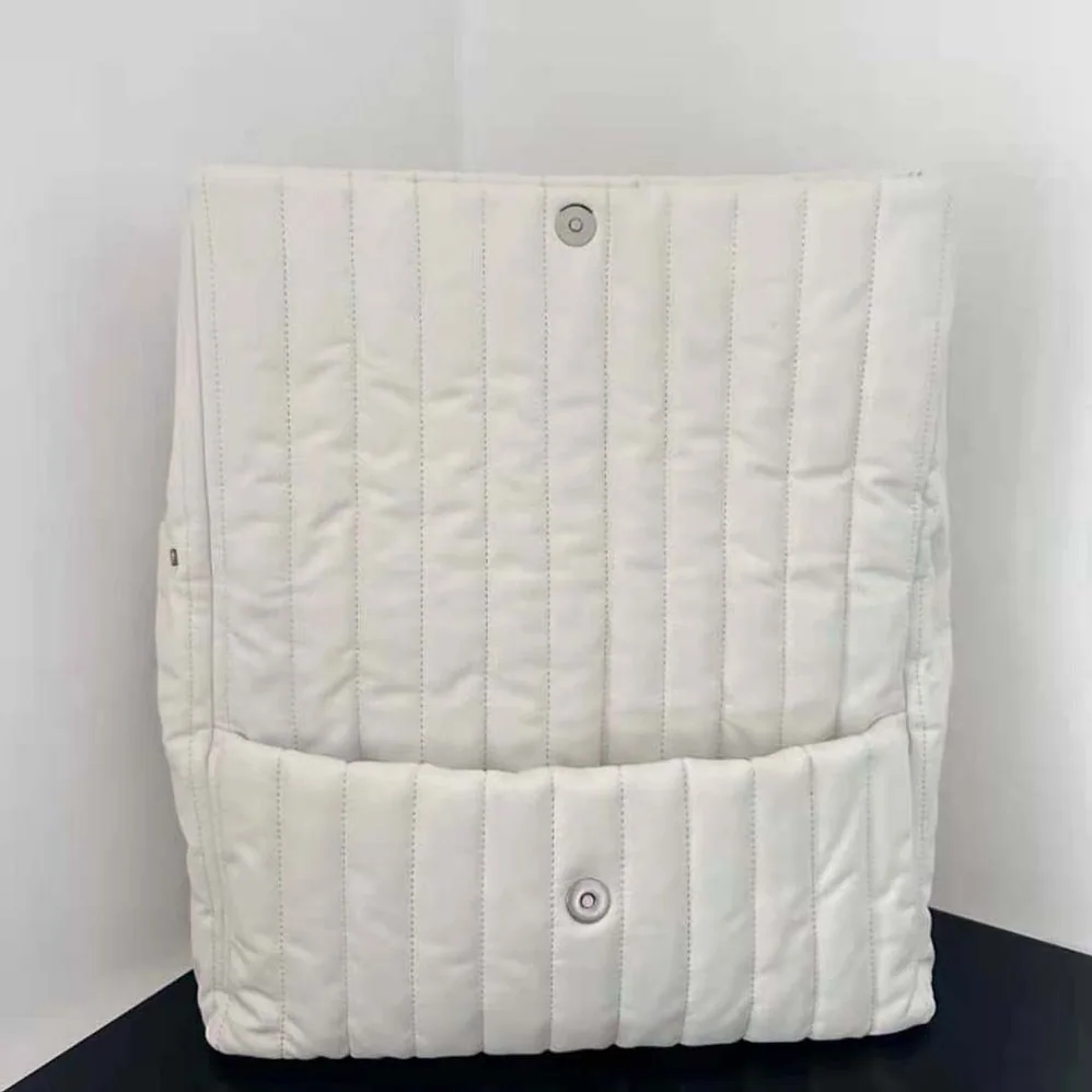 Balenciaga Monaco Medium Chain Bag Quilted in off White for Women