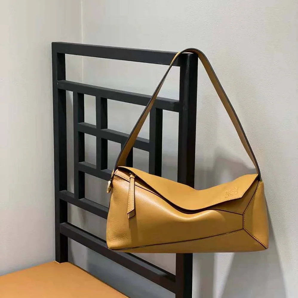 Loewe Puzzle Hobo Bag in Nappa Calfskin for Women in Brown Loewe Puzzle Hobo Bag in Nappa Calfskin for Women in Brown