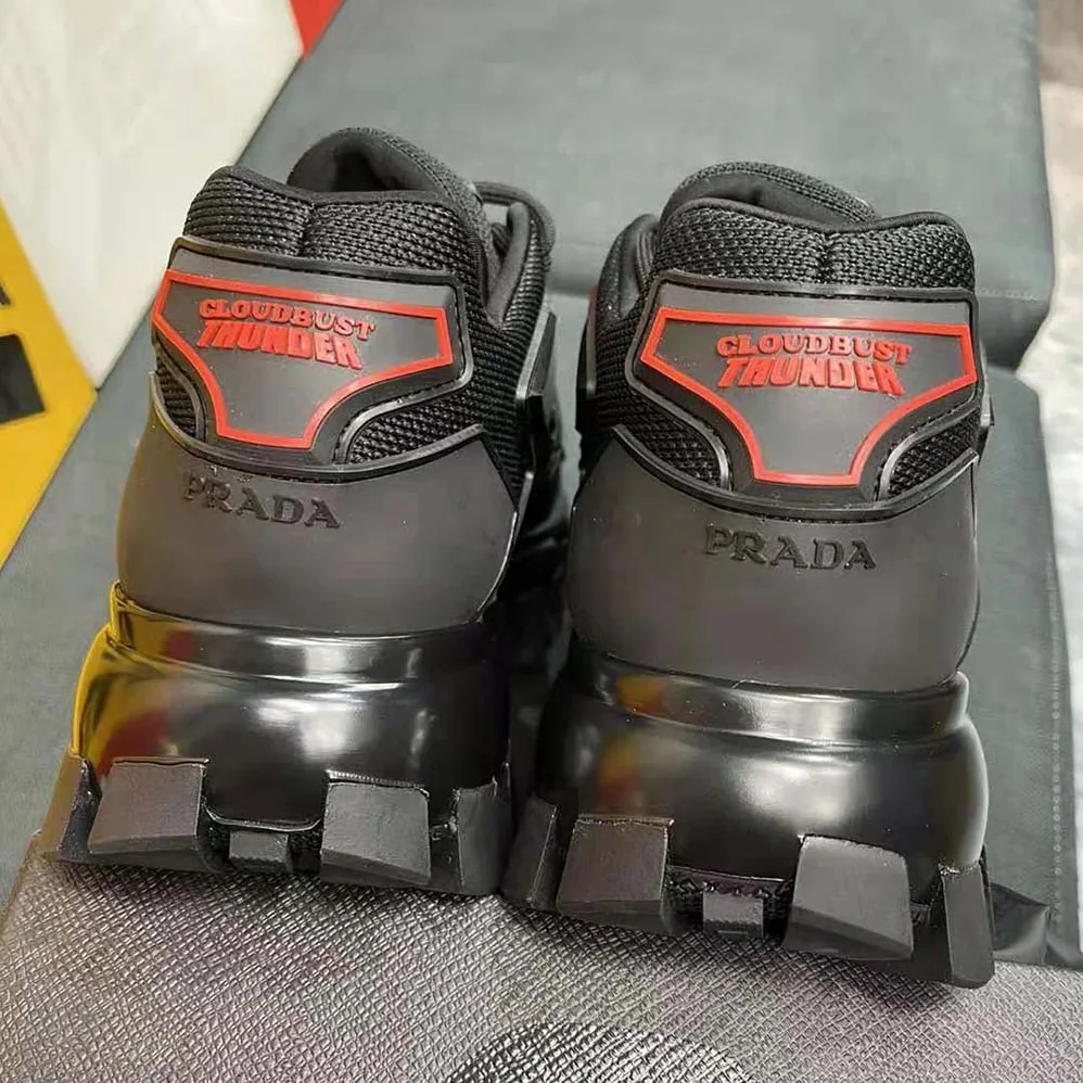 Prada Cloudbust Thunder Sneakers for Women in Black