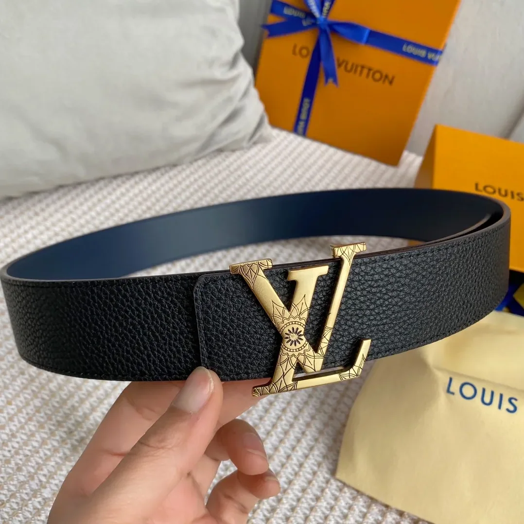 Louis Vuitton Iconic Reversible LV Belt Grey LV for Women Louis Vuitton Iconic Reversible LV Belt Grey LV for Women