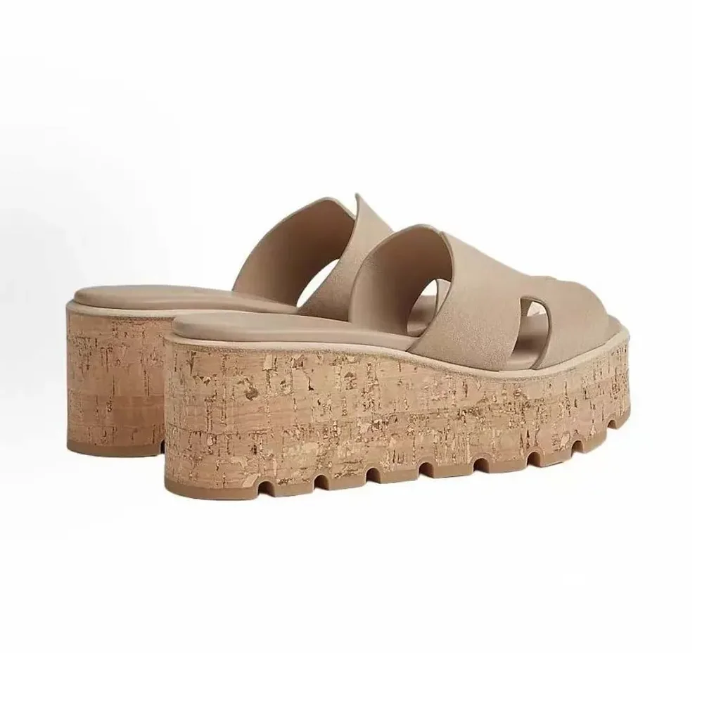 Hermes Eze 30 Sandal for Women in Natural Hermes Eze 30 Sandal for Women in Natural