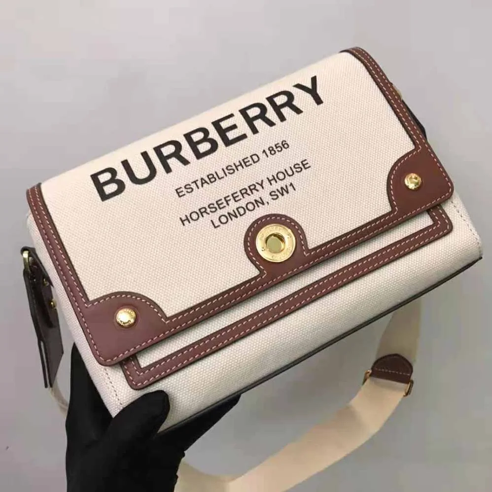 Burberry Horseferry Print Canvas Note Crossbody Bag for Women Burberry Horseferry Print Canvas Note Crossbody Bag for Women