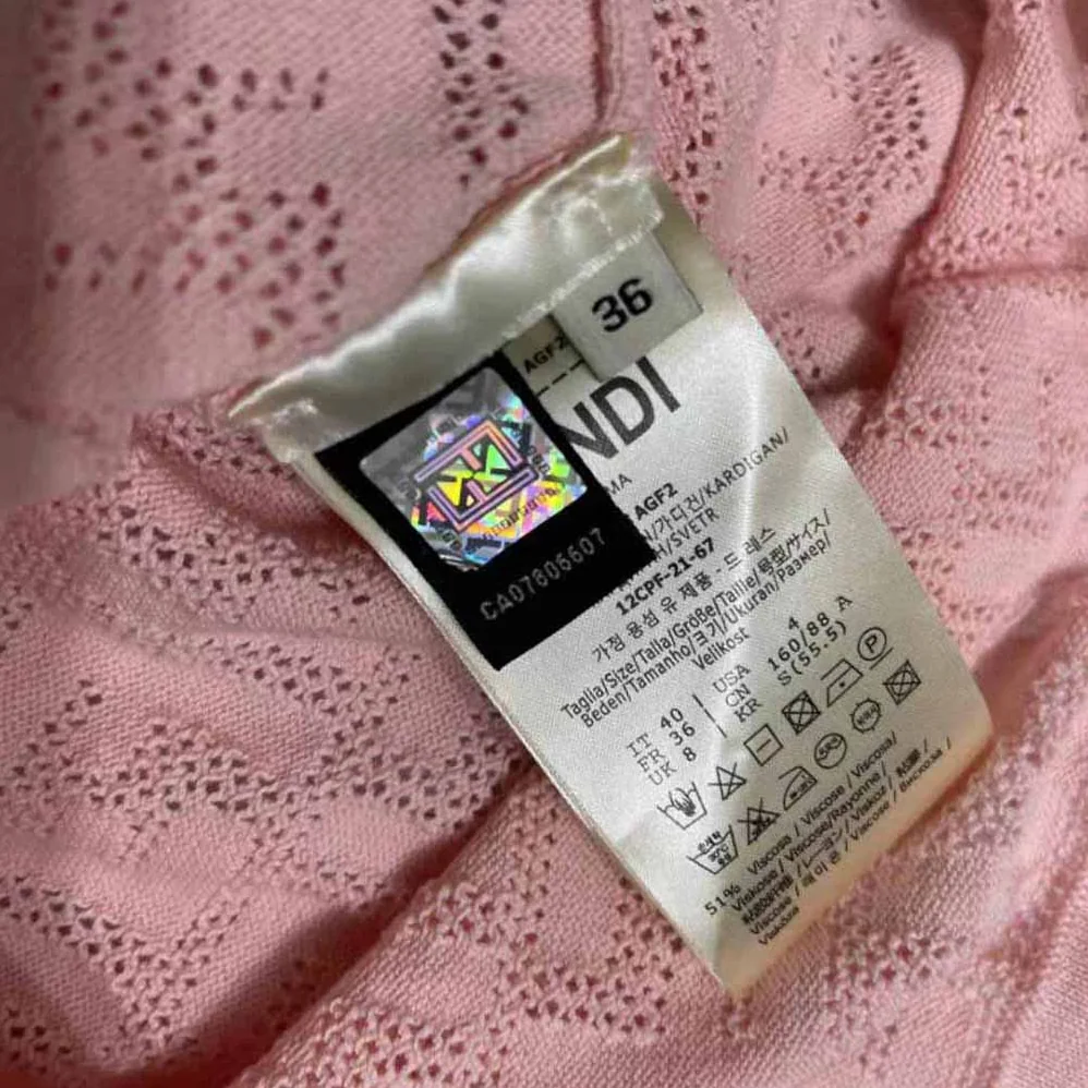 Fendi Pink Viscose Dress with Made of Pink Viscose Yarn for Women