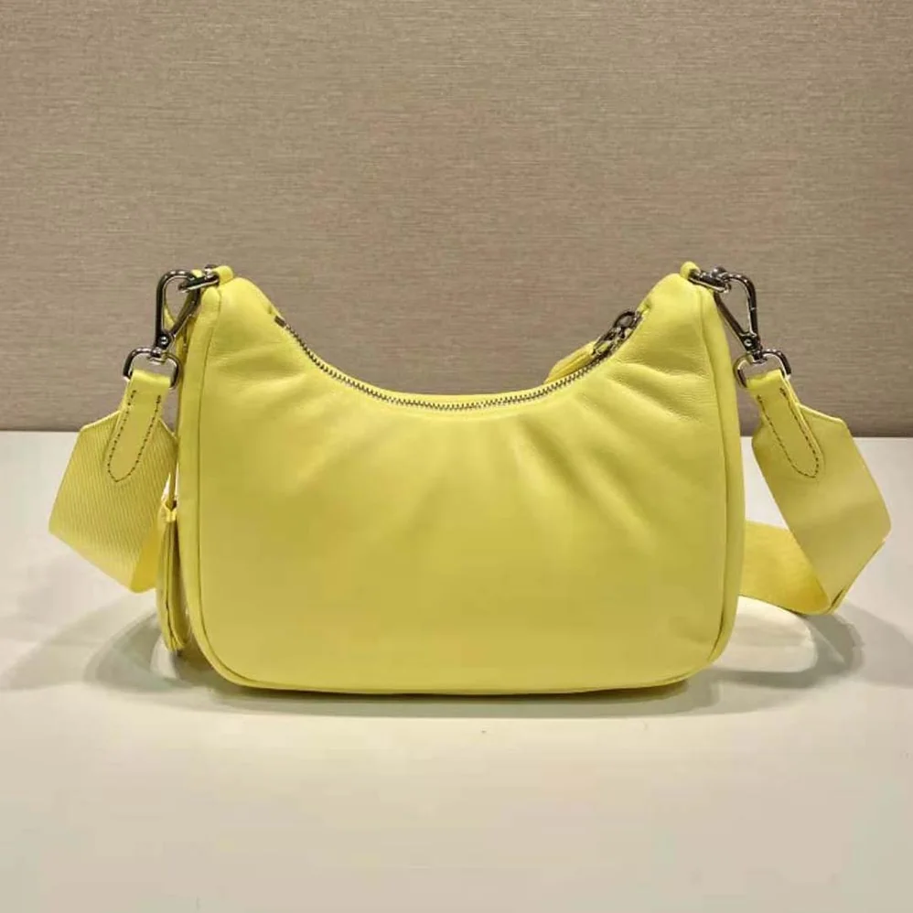 Prada Padded Nappa-Leather Prada Re-Edition 2005 Shoulder Bag for Women in Yellow