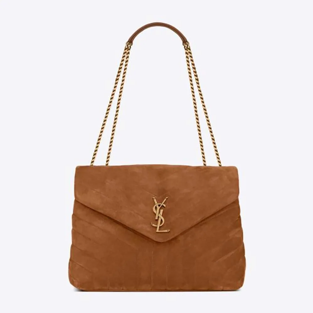 Saint Laurent YSL Loulou Medium Bag in Y for Women in Quilted Suede