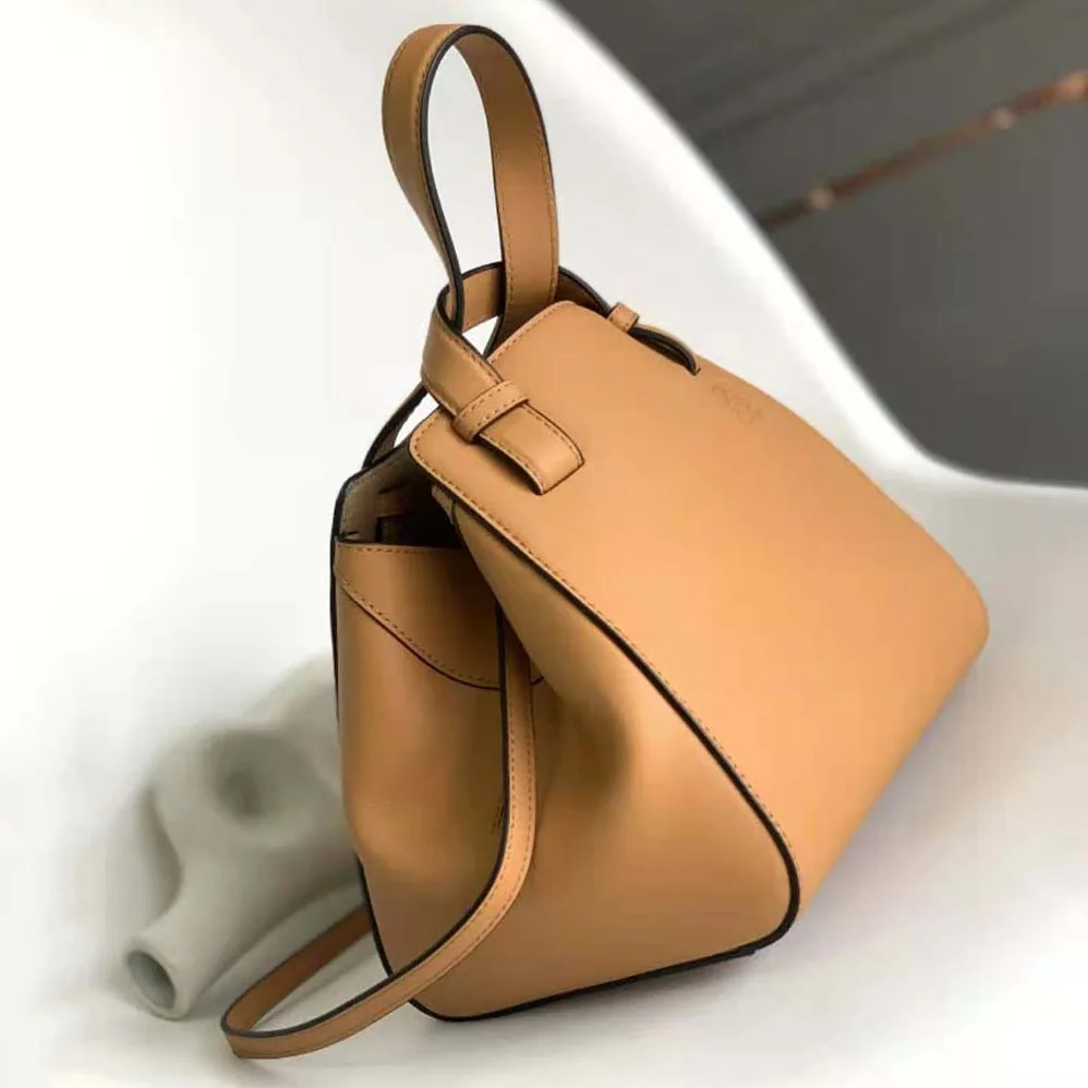 Loewe Hammock Nugget Bag in Nappa Calfskin for Women in Brown Loewe Hammock Nugget Bag in Nappa Calfskin for Women in Brown