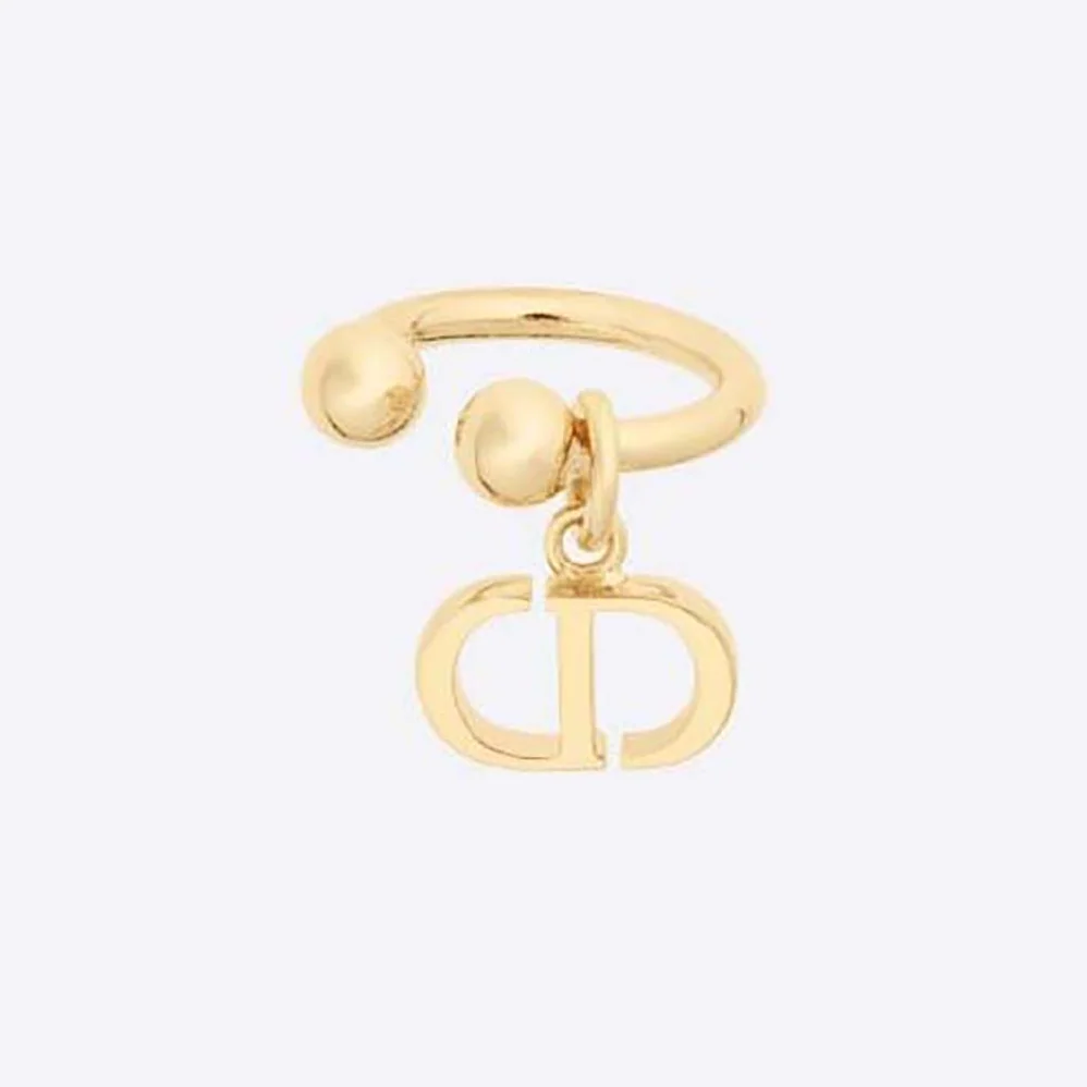 Dior Petit CD Ear Jewelry Gold for Women in Finish Metal