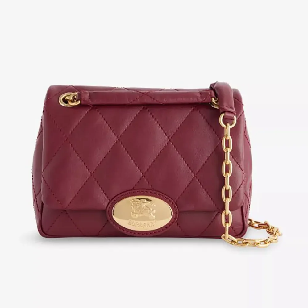Burberry Small Strand Quilted Leather Shoulder Bag for Women