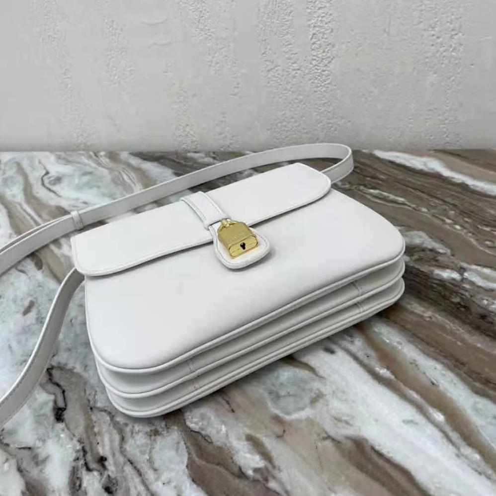 Celine Medium Tabou in Smooth Calfskin for Women in White