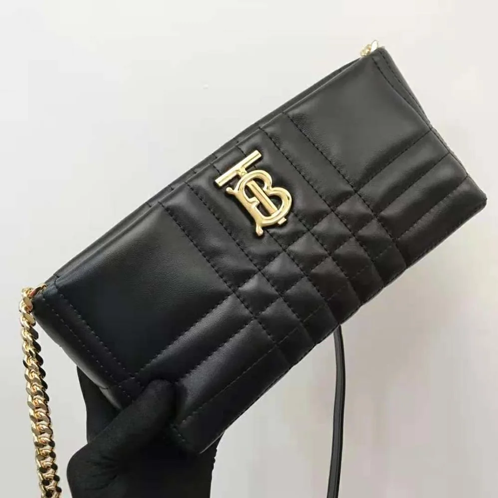 Burberry Small Quilted Lambskin Soft Lola Bag for Women in Black Burberry Small Quilted Lambskin Soft Lola Bag for Women in Black