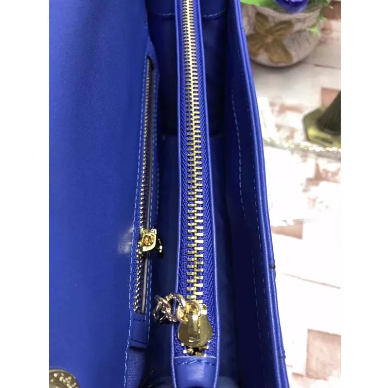 Bvlgari Serpenti Forever Medium Flap Cover Chain Bag Calfskin in Navy Bvlgari Serpenti Forever Medium Flap Cover Chain Bag Calfskin in Navy