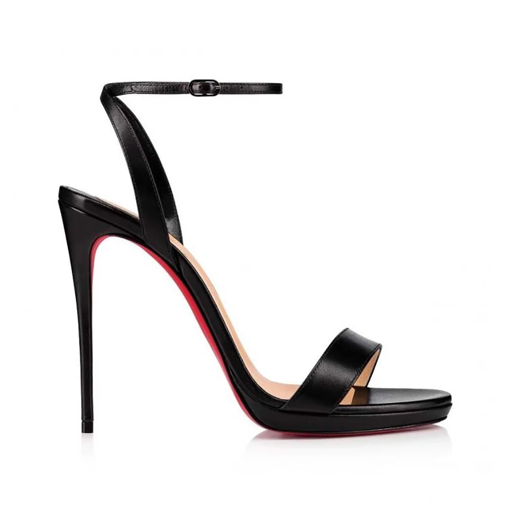 Christian Louboutin Loubi Queen 120 mm Sandals Nappa leather for Women in Black