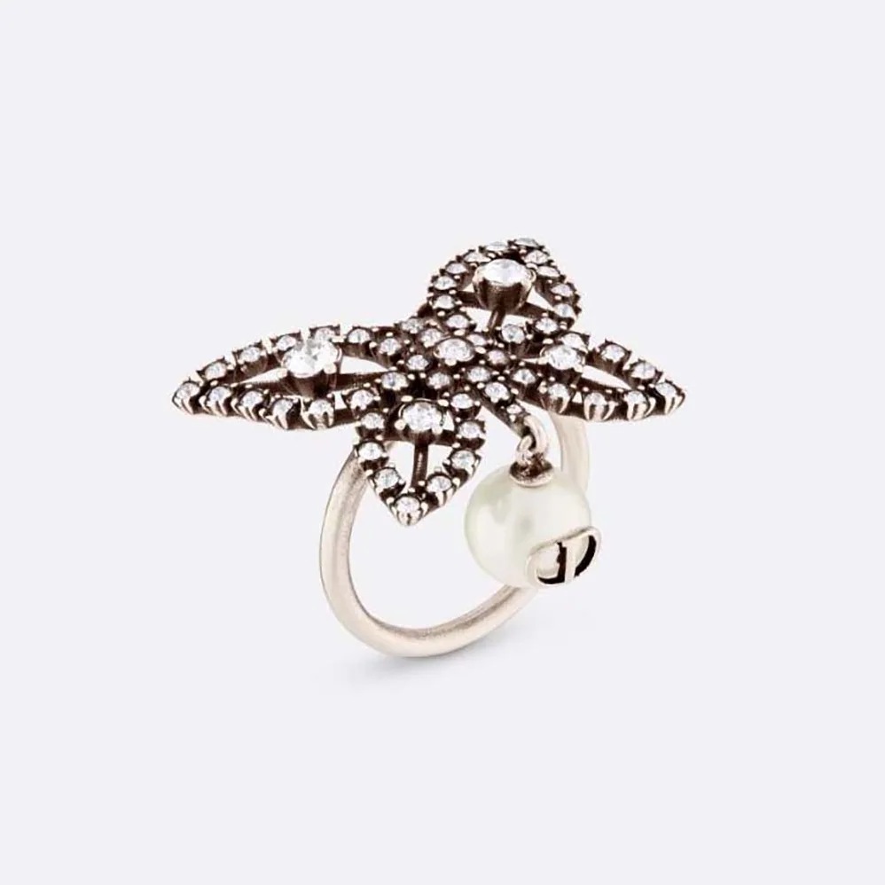 Dior Papillon De Nuit Ring Antique Silver for Women in Finish Metal Dior Papillon De Nuit Ring Antique Silver for Women in Finish Metal