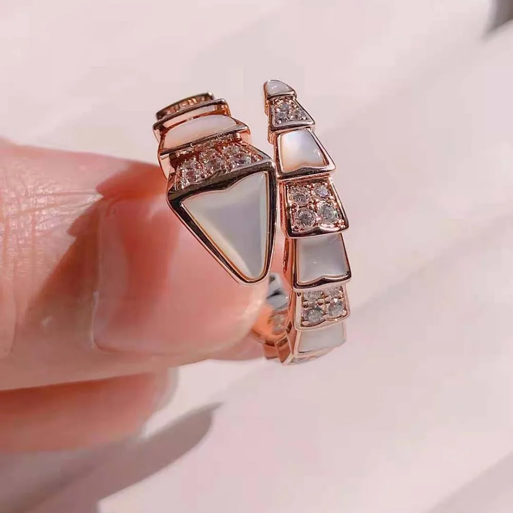 Bvlgari Serpenti Viper One-Coil Ring in 18 KT Rose Gold for Women Bvlgari Serpenti Viper One-Coil Ring in 18 KT Rose Gold for Women