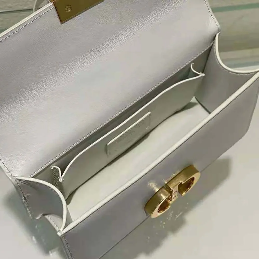 Dior 30 Montaigne East-West Bag with Chain Latte Calfskin for Women