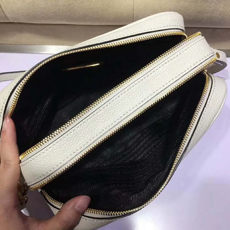 Prada Calf Leather Shoulder Bag for Women in White