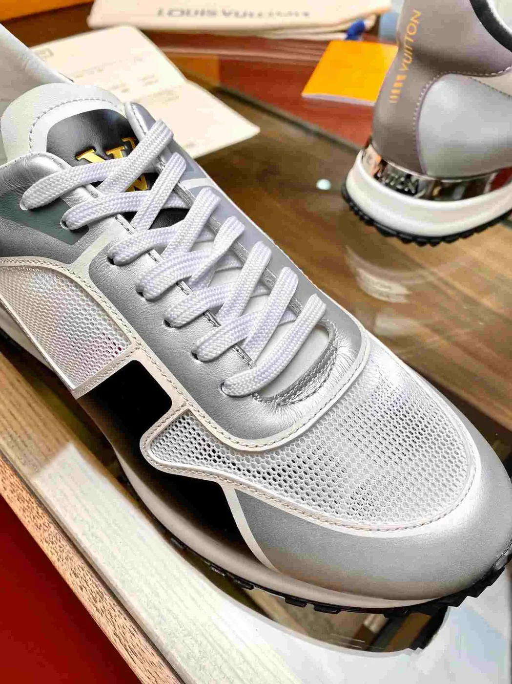 Louis Vuitton Run Away Sneaker Silver Louis Vuitton Run Away Sneaker Silver