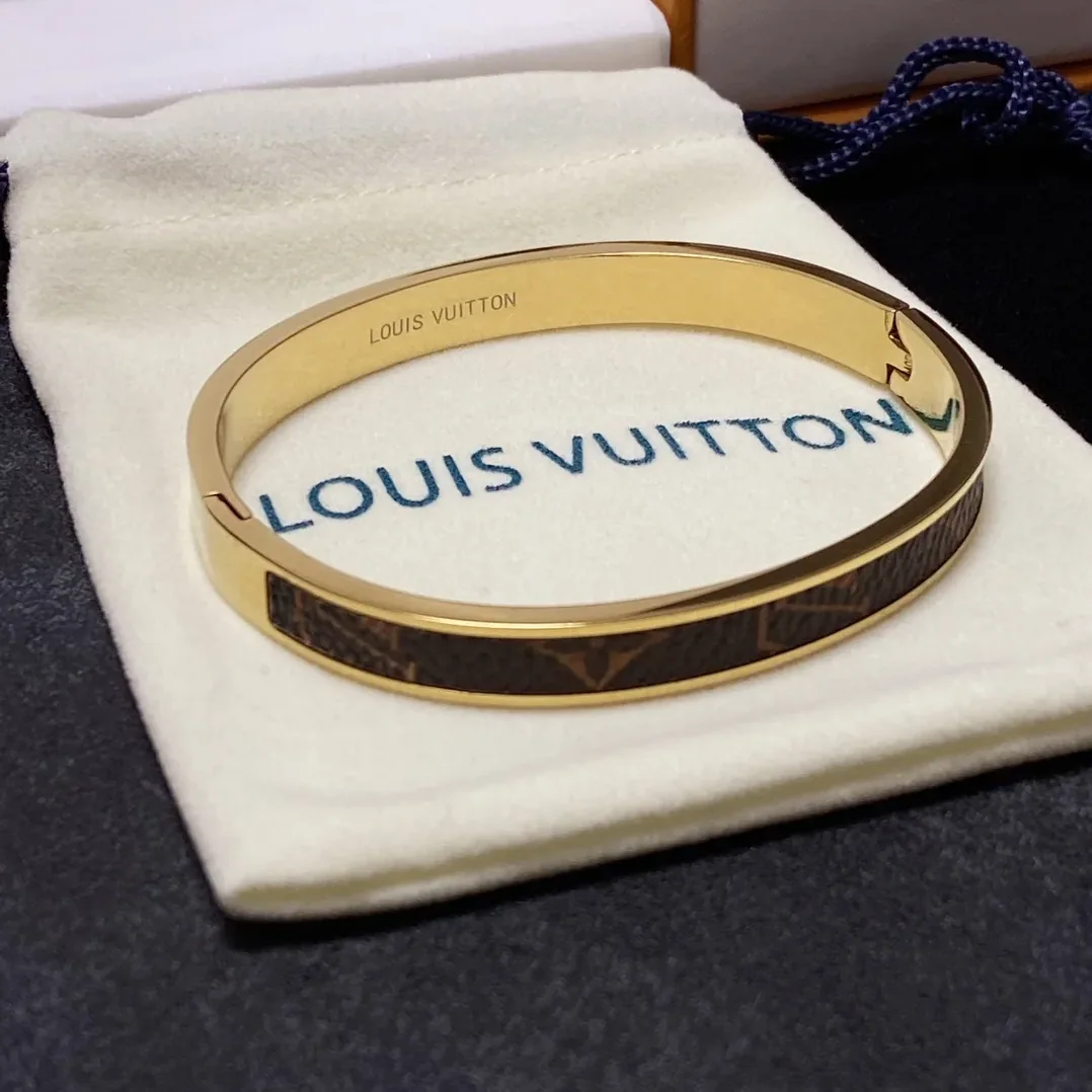 Louis Vuitton Letter Bracelet Gold