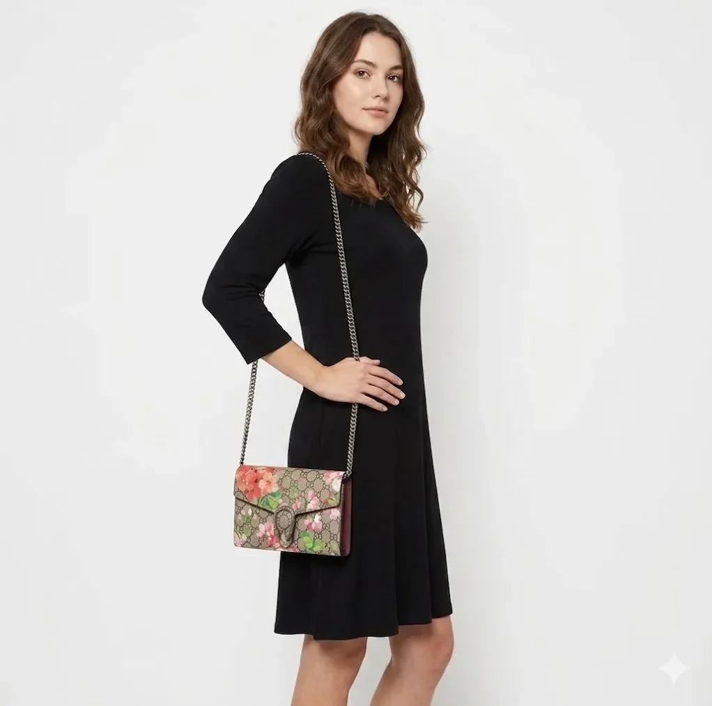 Gucci Floral WOC Dionysus Shoulder Bag in Multicolor Antiqued Silver Hardware