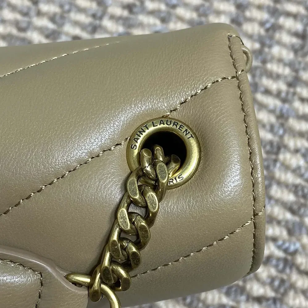Saint Laurent YSL Loulou Mini in Lambskin for Women in Natural