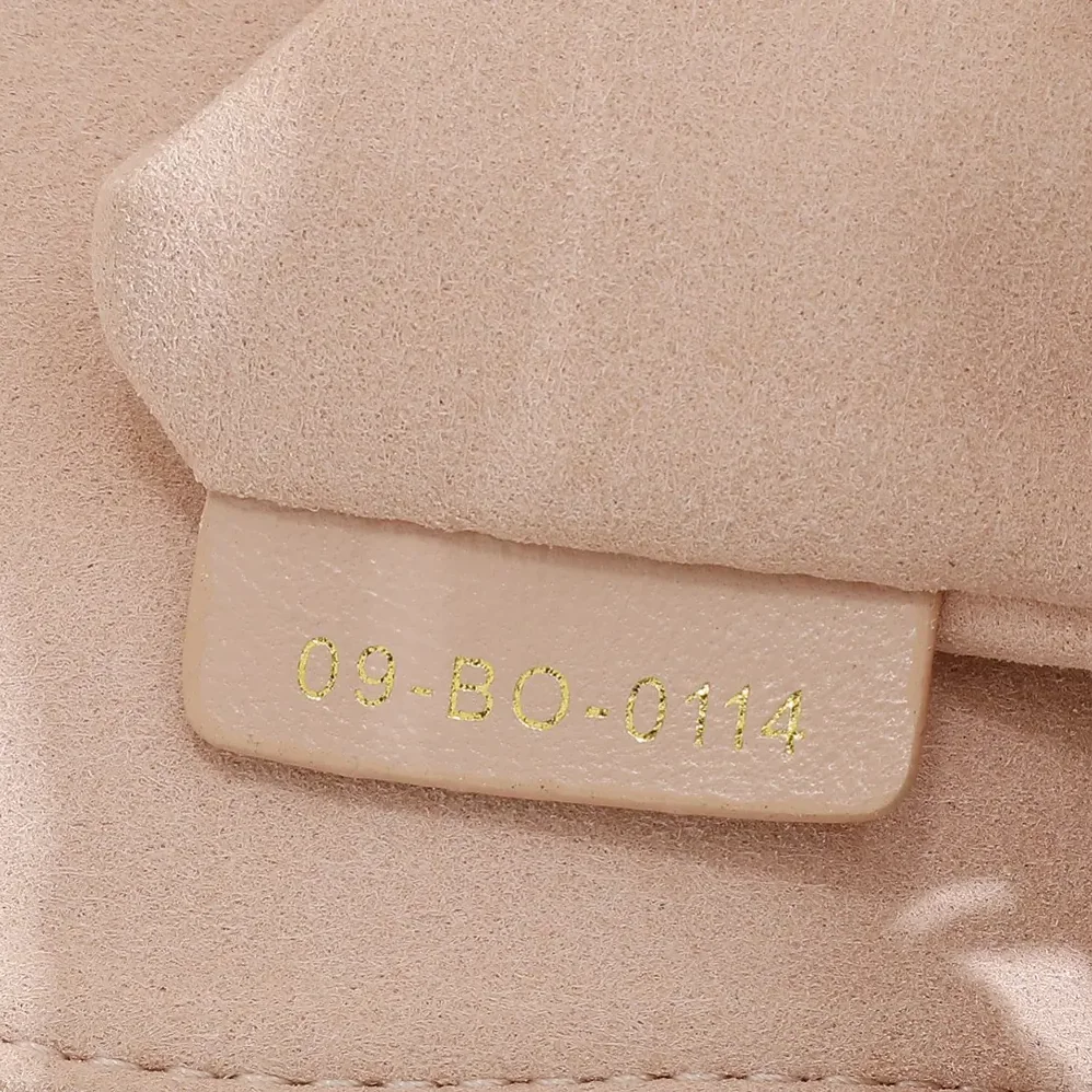 Dior Small Lady Dior My ABCDior Bag Powder Pink Cannage Lambskin for Women