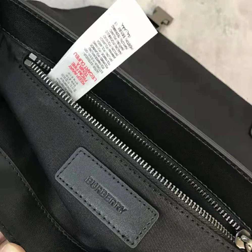 Burberry Large Wright Bag in Calf Leather for Men in Black