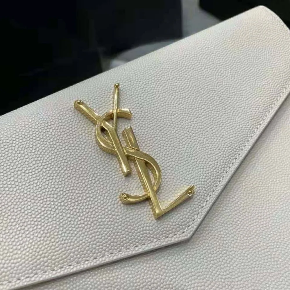 Saint Laurent YSL Uptown Pouch in Grain DE Poudre Embossed Leather for Women Saint Laurent YSL Uptown Pouch in Grain DE Poudre Embossed Leather for Women