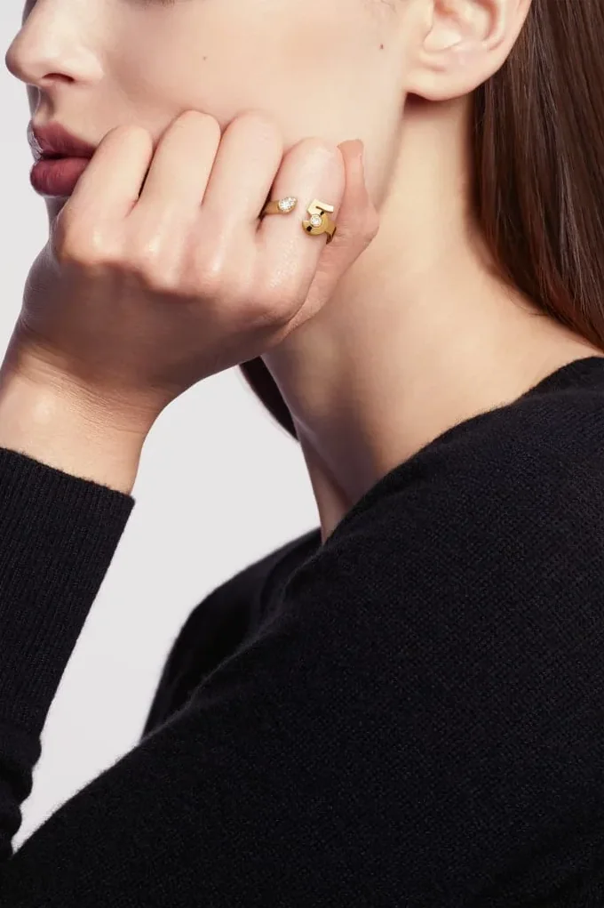 Chanel Extrait De N°5 Ring Yellow Gold