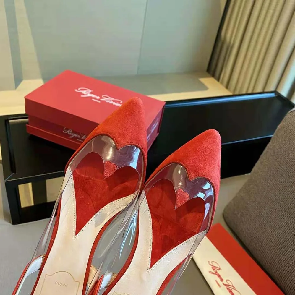 Roger Vivier I Love Vivier Slingback Pumps in PVC for Women in Red