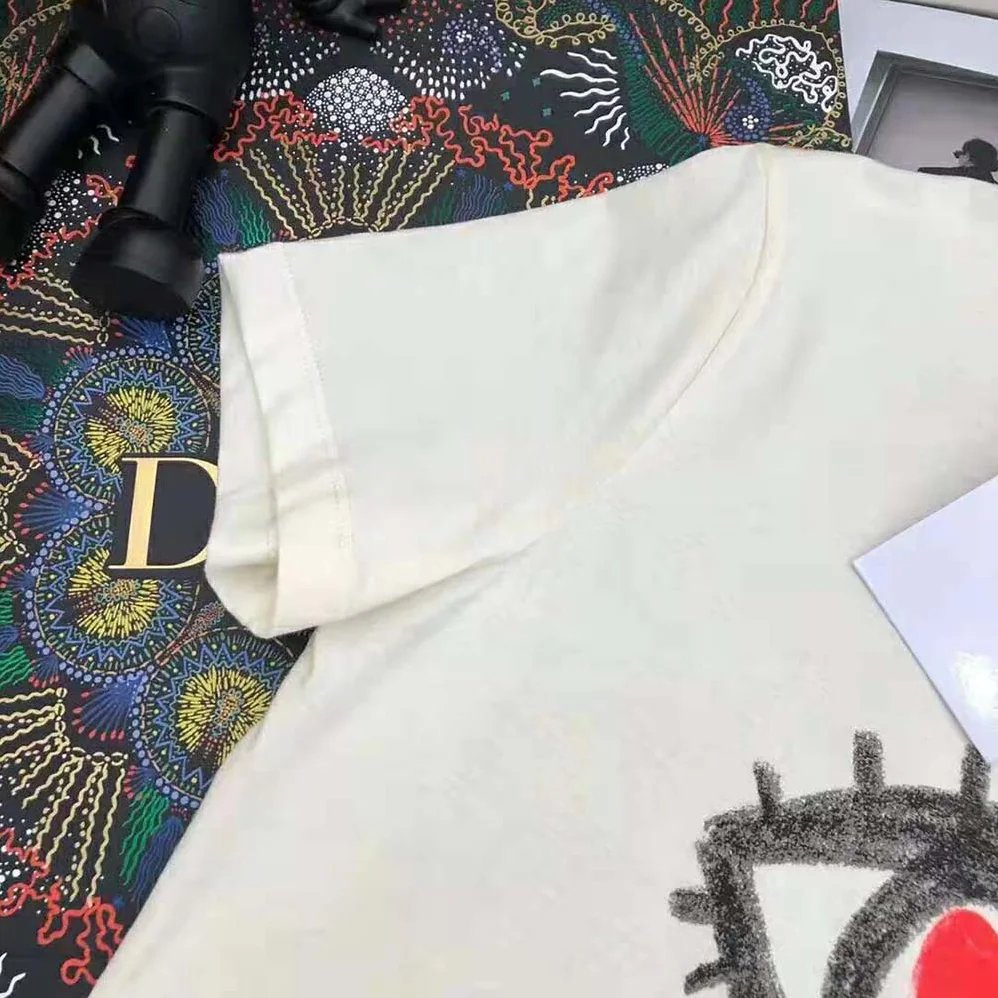 Dior I See You T-shirt Ecru Cotton Jersey and Linen for Women