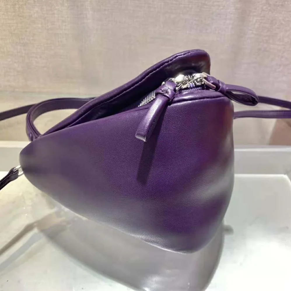 Prada Padded Nappa Leather Handbag for Women in Purple
