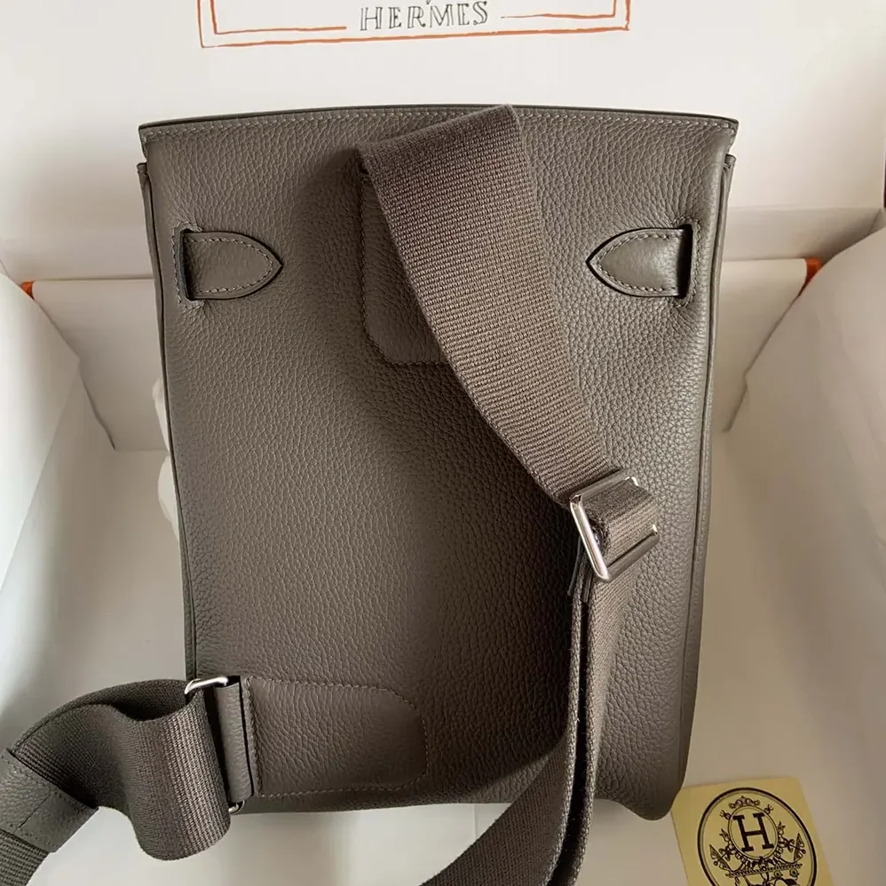 Hermes Hac A Dos PM Backpack for Unisex in Gray