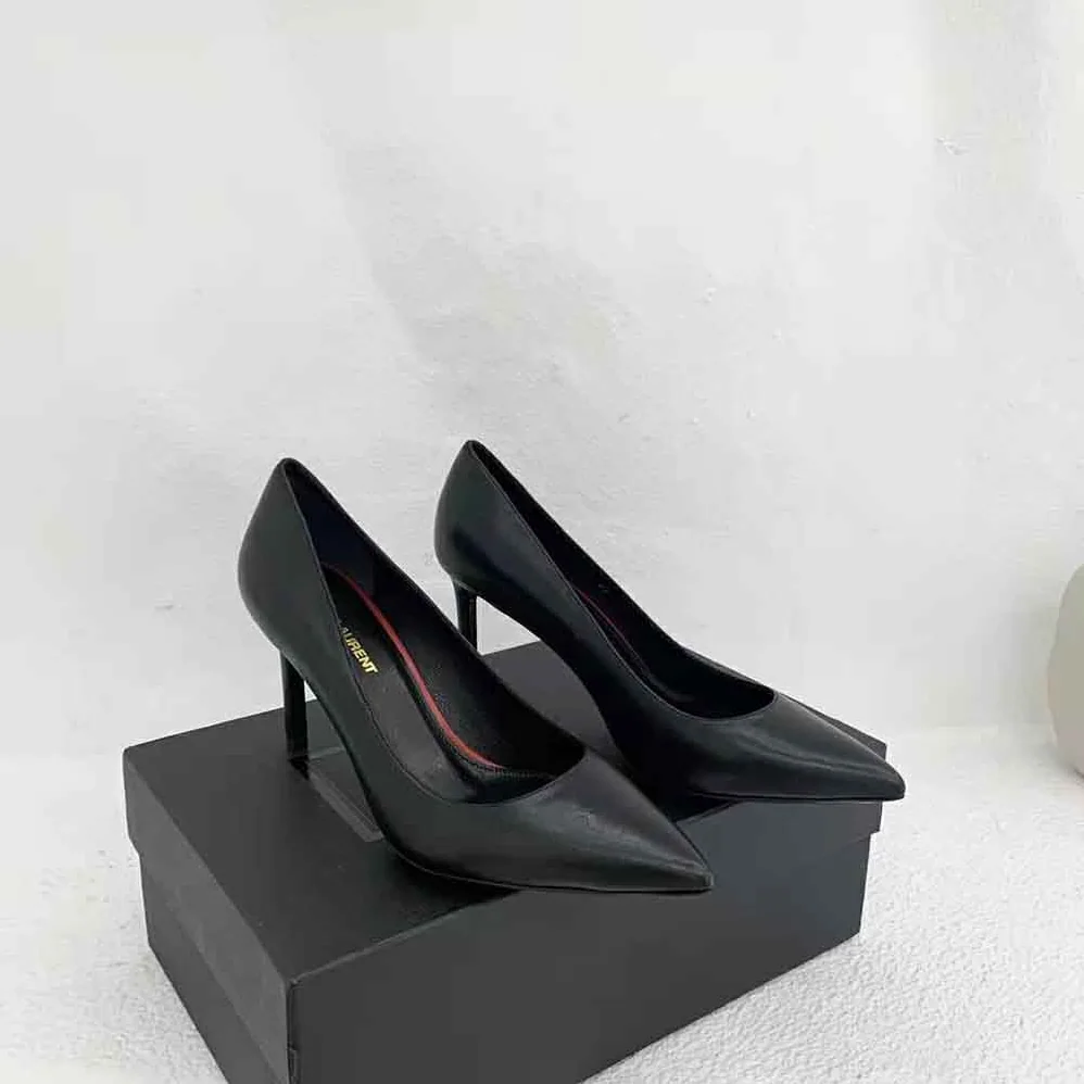 Saint Laurent YSL Anja Escarpin Pump in Smooth Leather for Women