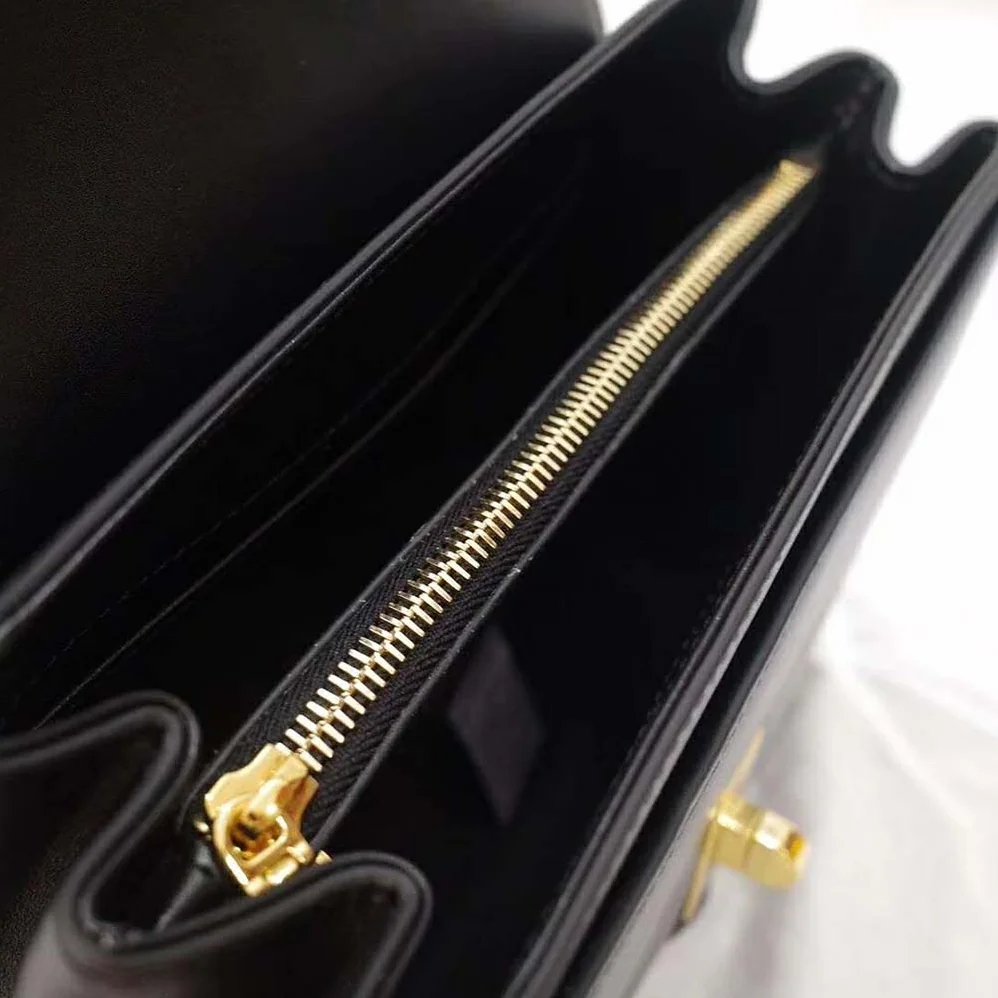 Celine Small 16 Bag in Satinated Calfskin for Women in Black