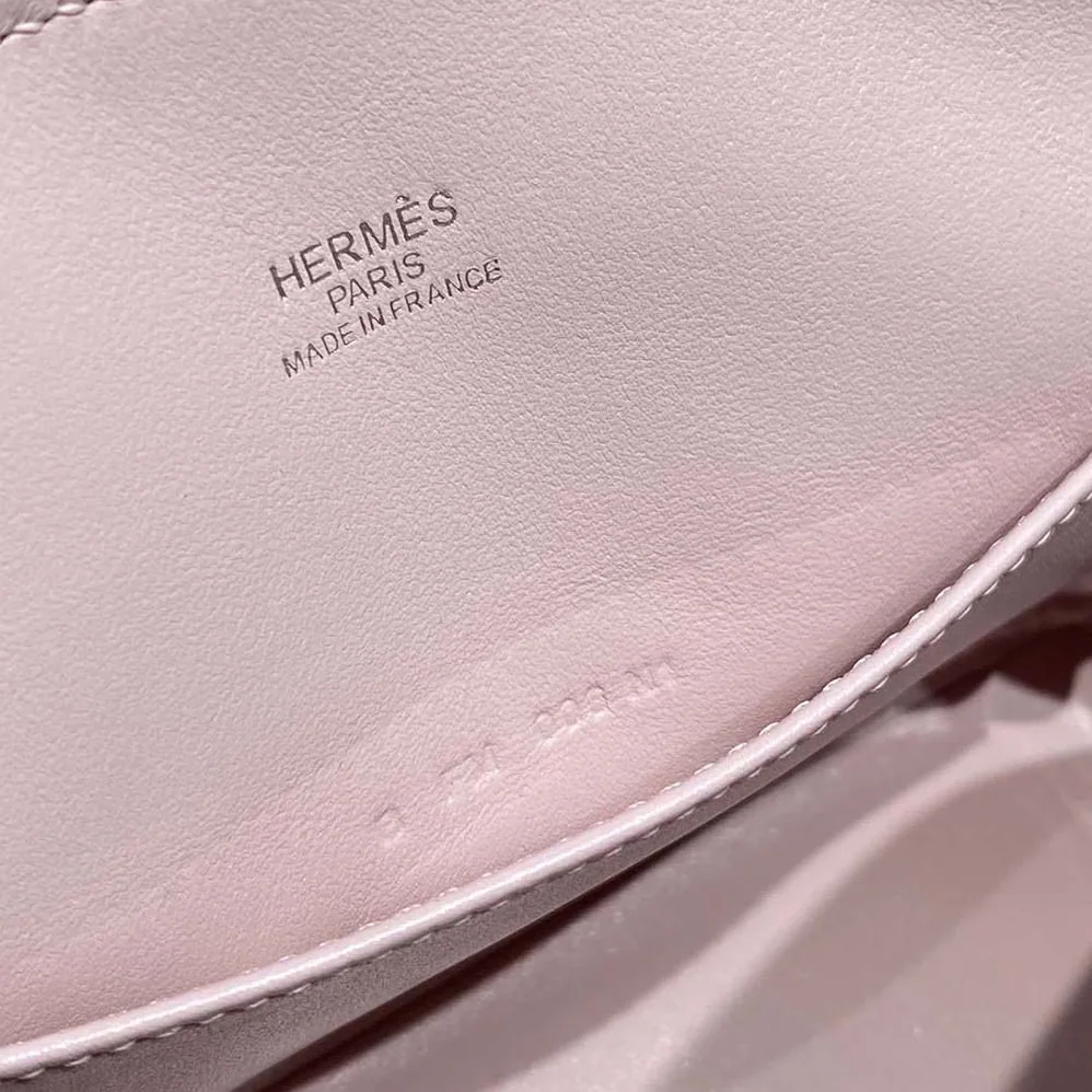Hermes Bolide 1923 Bag in Epsom Calfskin for Unisex in Pink