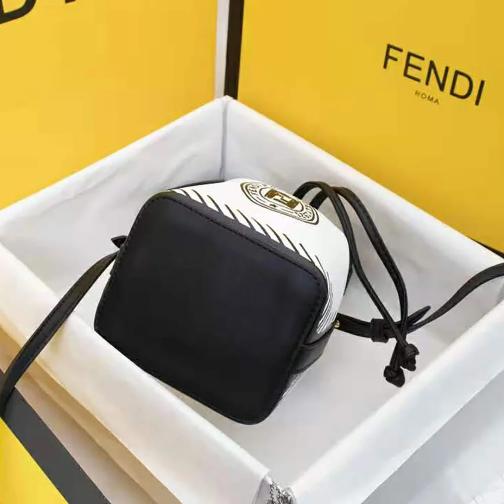Fendi Mon Tresor White Canvas Mini for Women in Bag Fendi Mon Tresor White Canvas Mini for Women in Bag