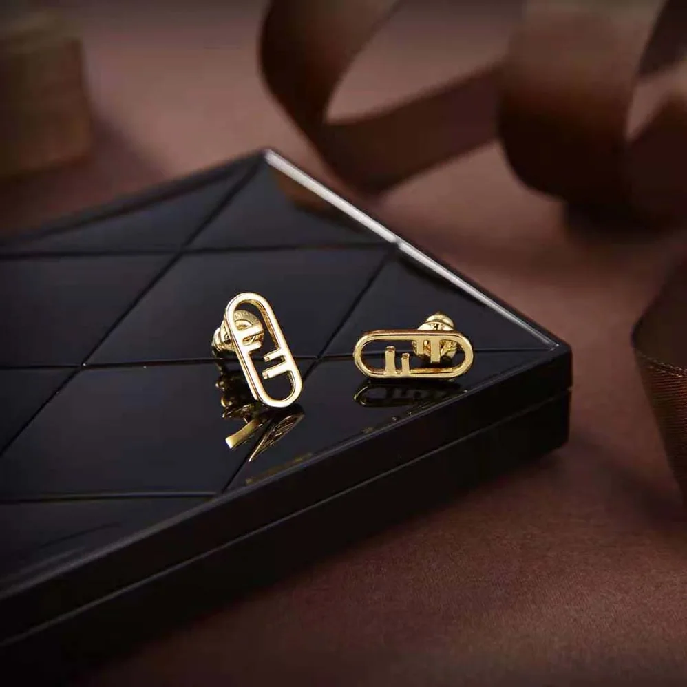 Fendi O'lock Earrings-Gold for Women in Colored