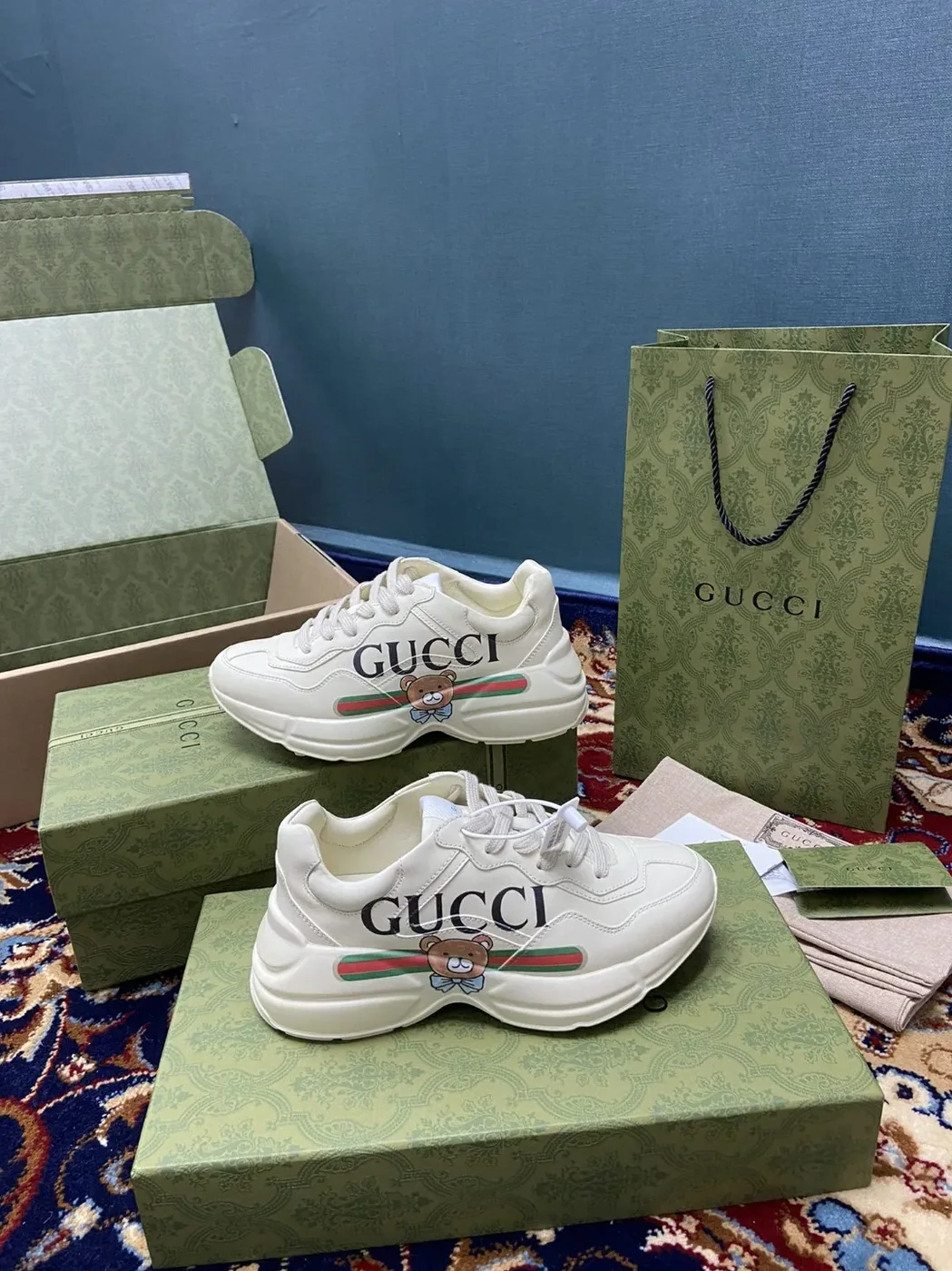 Gucci KAI x Gucci Rhyton Sneaker White Ivory