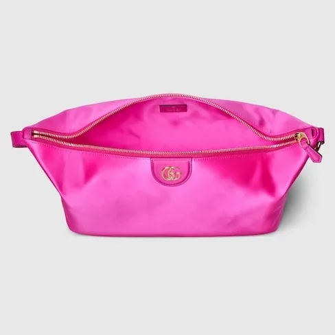 Gucci Vanity Medium Top Handle Bag in Fuchsia Gold Hardware