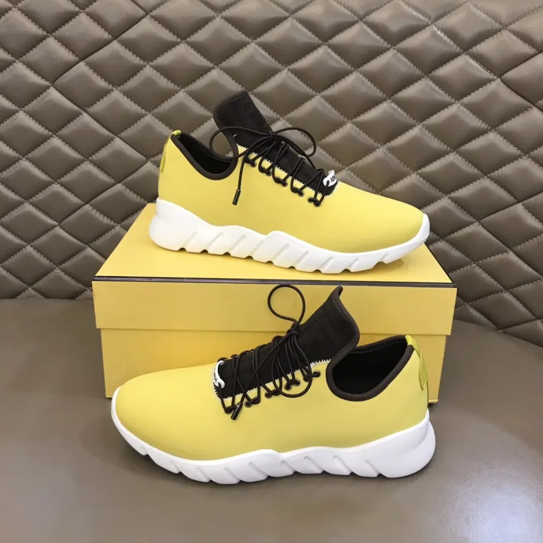 Fendi FD Faster Trainers Yellow Fendi FD Faster Trainers Yellow