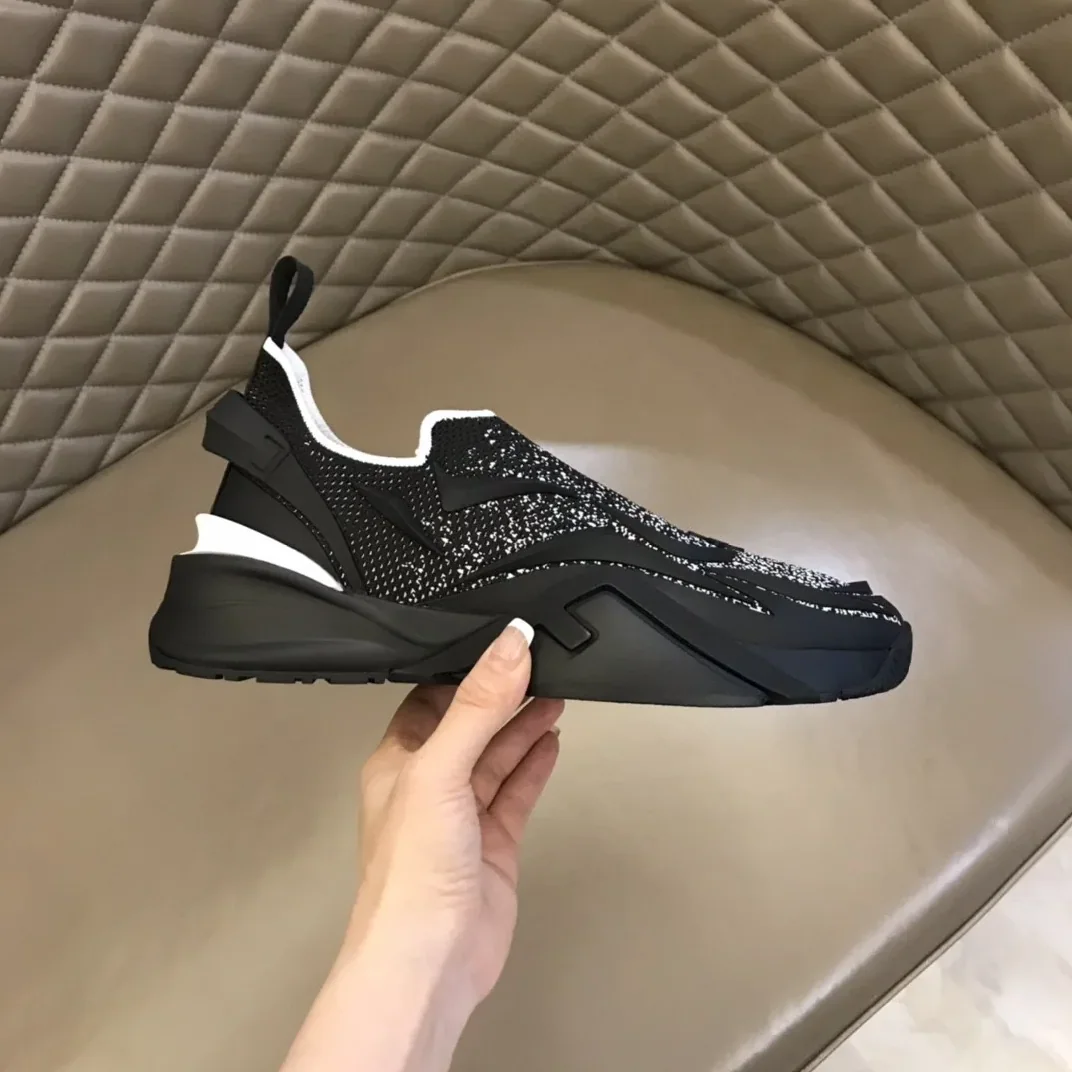 FD Fendi Flow Running Sneakers Light Black FD Fendi Flow Running Sneakers Light Black