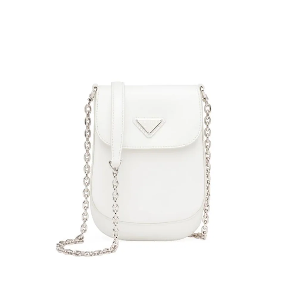 Prada Brushed Leather Mini-bag for Women in White