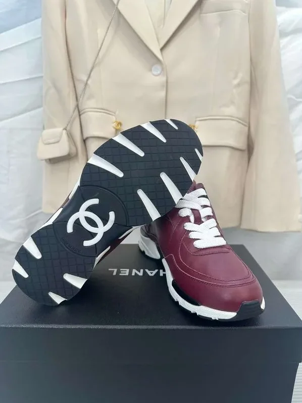 Chanel Sneakers Burgundy Chanel Sneakers Burgundy